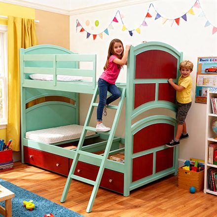 سرير دبل للأطفال