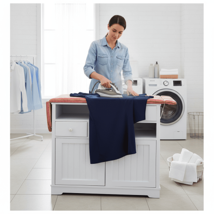 ترابيزة مكواة بها وحدة تخزين